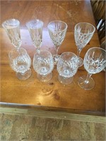 ASSORTED CRYSTAL GLASSES