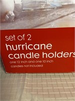 Set of 2 Hurricane Candle Holders