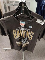 2 New Raven's youth shirts, Small and Medium