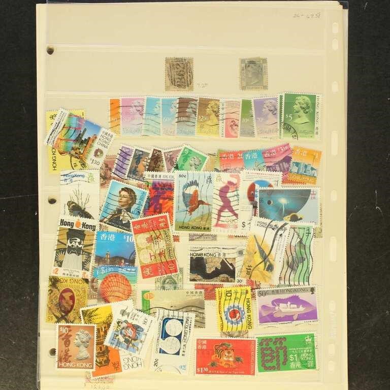 Hong Kong Stamps accumulation of Mint & Used on pa