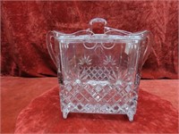 Lead Crystal Baroque box w/lid. Czech republic.