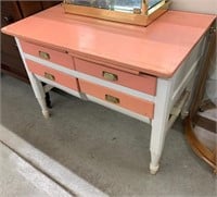 Antique Painted Kitchen Cabinet Base