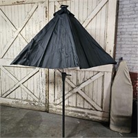 New 10ft Black Led C-HopeTree Umbrella