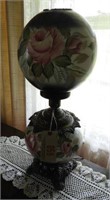 Floral Rose decorated double globe gone with