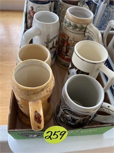 (6) Ceramic Beer Mugs