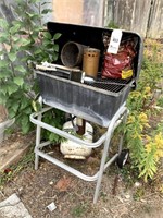 BBQ Grill w/ Propane Tank, Tools, Ceramic