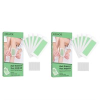 2 Pack EELHOE Hair Remover Wax Strip Kit BB 02/26