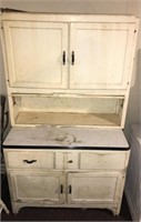 Vintage Hoosier cabinet missing floor