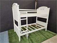 WHITE BUNK BEDS CONVERTS TO 2 SINGLE BEDS
