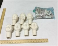7 ceramic Heads w/ separate  appendages