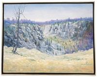 R.D. Schultz (AM 1915-2007) Oil Landscape Painting