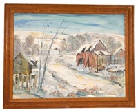 R.D. Schultz (AM 1915-2007) Winter Landscape