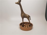 Brass Giraffe Jewelry Holder