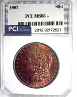 1897 Morgan MS65+ LISTS $550