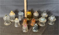 (13) Assorted Glass Candelabra Candle Holders