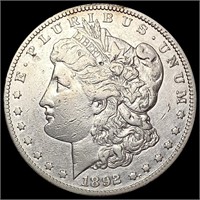 1892-CC Morgan Silver Dollar NEARLY UNCIRCULATED