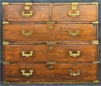 RARE EARLY 1800'S CAMPAIGN CHEST - ST. ANDREW’S