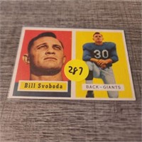 1957 Topps Football Rookie Bill Svoboda