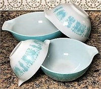 Set of Pryex Butterprint Nesting Bowls