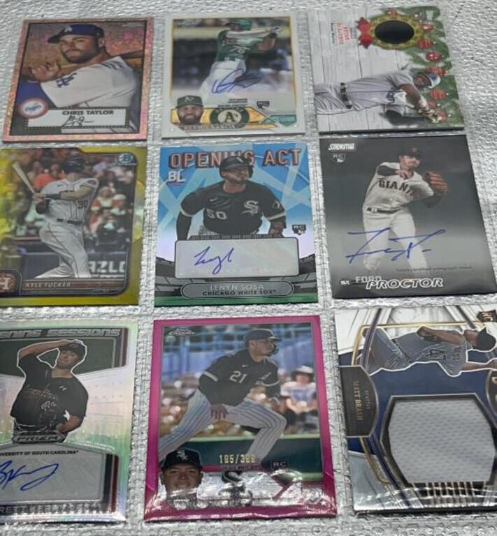 Topps baseball cards - some autographed