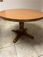 Formica top round table (in basement)