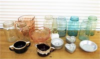 Antique mason jars & more