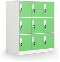 WISUNO 9 Doors Metal Storage Cabinet