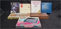 Jigsaw, chess, etc. Box lot