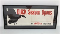 1953 Western DUCK Season Open sign-by Olin