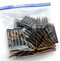 (115) Rnds 7.62x54R On Stripper Clips