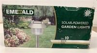 New Emerald 10 Pack Solar Powered Garden Lights