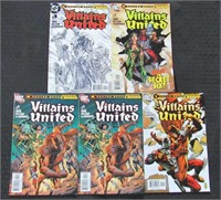 (5) 2005 DC Villains United Comic Books