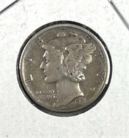 1931-S Mercury Silver Dime, US 10c Coin