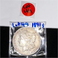 1891 - S  Morgan Silver $ Coin