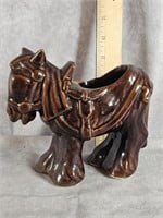 BROWN PACK HORSE PLANTER