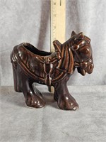 BROWN PACK HORSE PLANTER