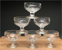 1940's Federal Glass Dessert Cups (6)