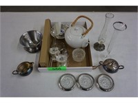 VINTAGE COLLECTION OF: SILVER AND CRYSTAL