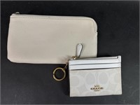 Replica Coach Mini White ID Coin Case, Relic Bag