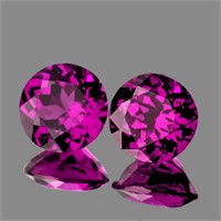 Natural Magenta Purple Rhodolite Garnet Pair -Untr