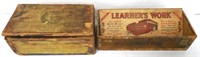 Lot of 2,Wooden Adv Boxes