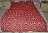 ANTIOUE RED COVERLET