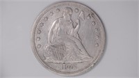 1847 Seated Liberty Silver Dollar