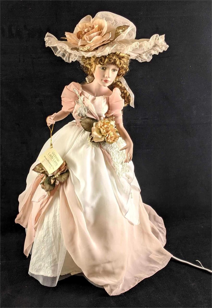 Porcelain Victorian Lady Lamp By Show Stoppers