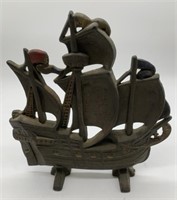 cast iron sailing ship doorstop