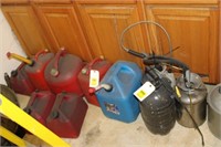One Lot of Gas Cans and Paint Sprayers