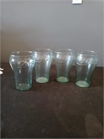 Set of 4 coca-cola glasses