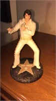 7 inch tall Elvis, movable figurine, ceramic