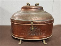Vintage Turkish copper Hammam box...Turkish bath