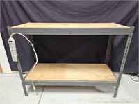 Steel + Plywood Workbench 
48×35.5×18"